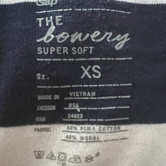 The Bowery Navy and White Shirt - Picture 4 of 6